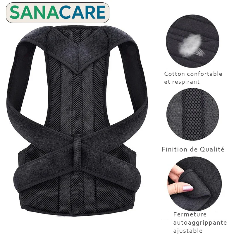 Correcteur de Posture Redresse Dos avec Ceinture Lombaire SanaCare