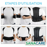 Correcteur de Posture Redresse Dos avec Ceinture Lombaire SanaCare