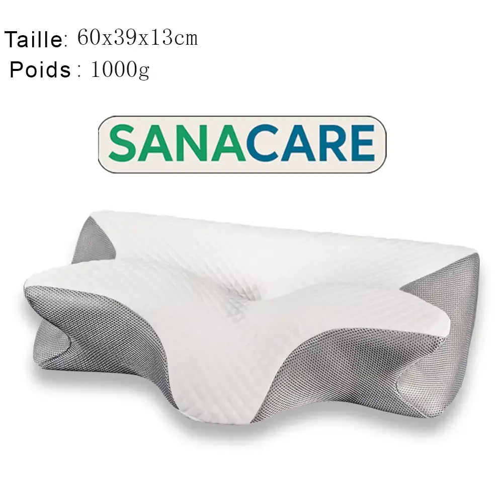 Oreiller Orthopédique Pour Dormeurs Latéraux & Dos SanaCare